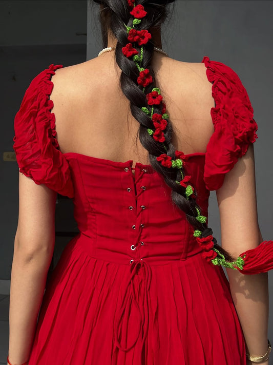 Colorful Crochet Paranday – Pack of 4 | Perfect for Brides & Festive Looks